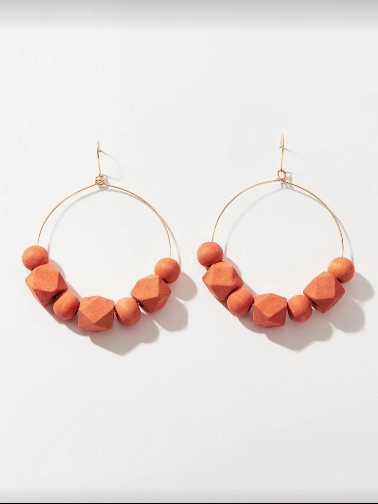 DROP HOOP EARRINGS