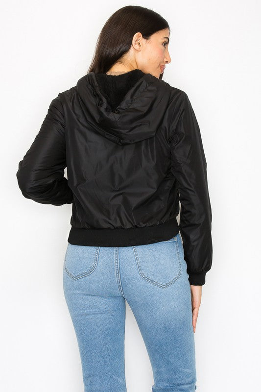 Reversibvle Hoodie Zip Jacket