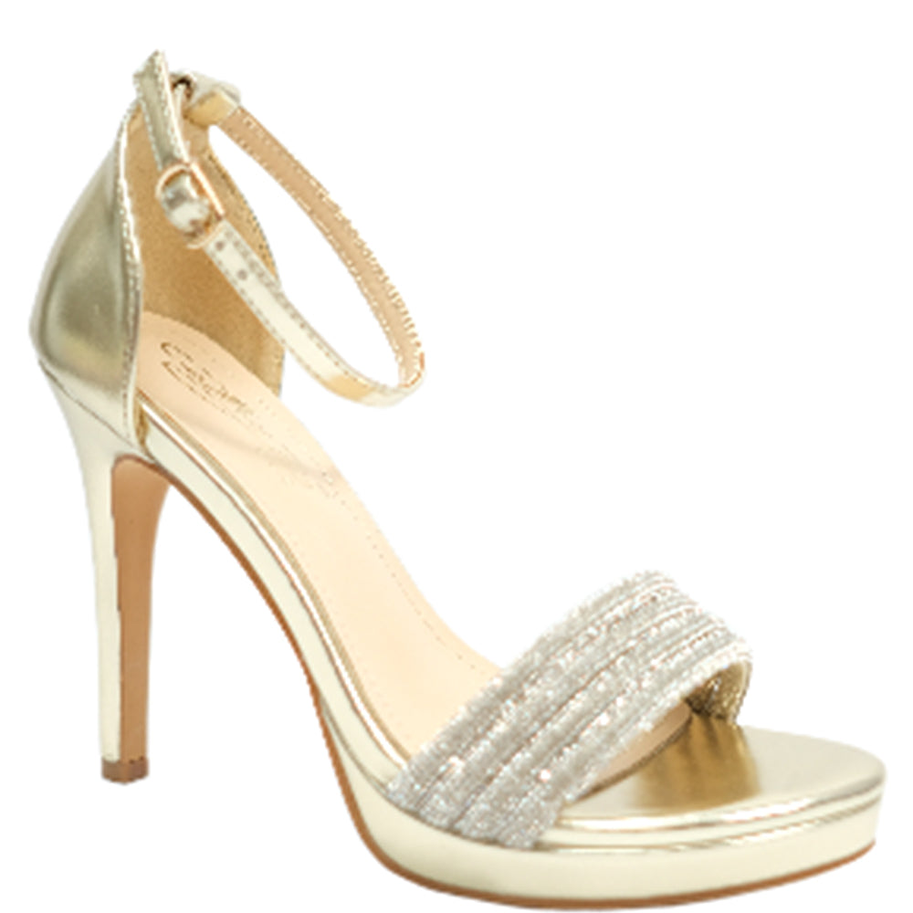 JEWEL ANKLE BRACELET DRESS OPEN TOE HEELS