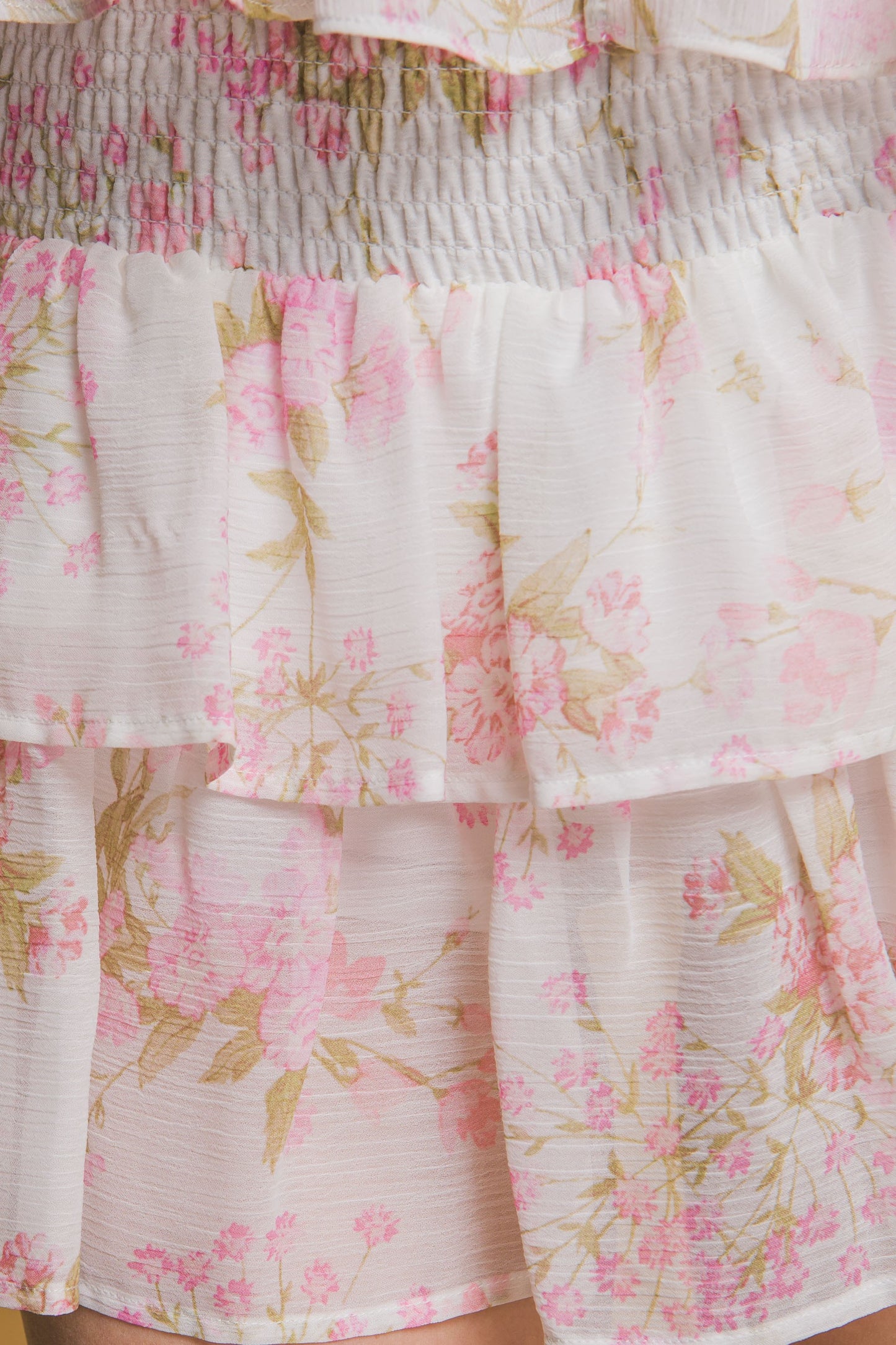 Floral Ruffle Top & Skirt Set