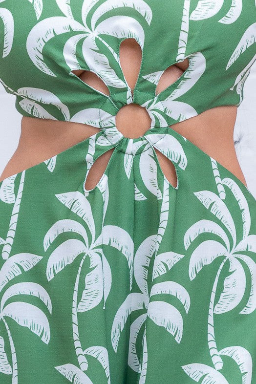 Spaghetti Strap Cutout Jumpsuit