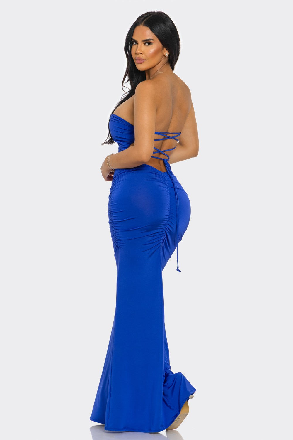 Heatwave Siren Backless Maxi Dress