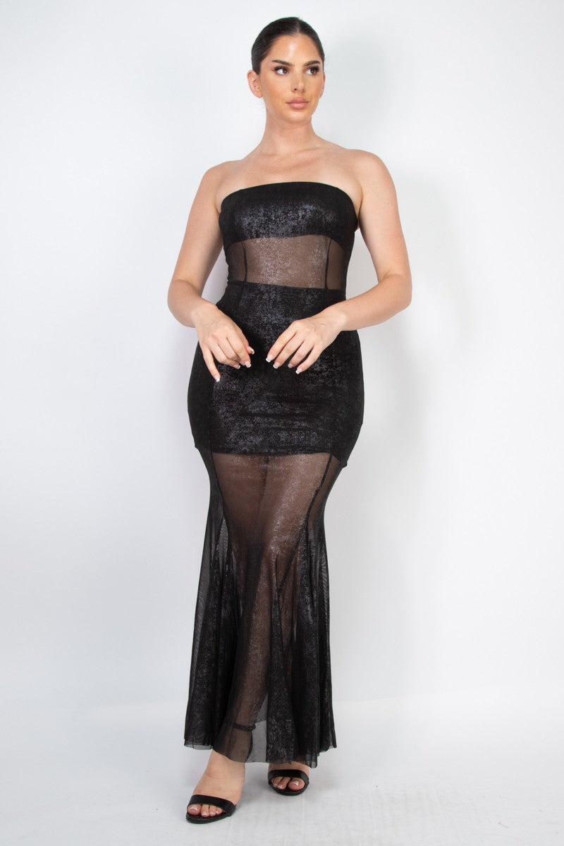 Tube Bodycon Mermaid Maxi Dress