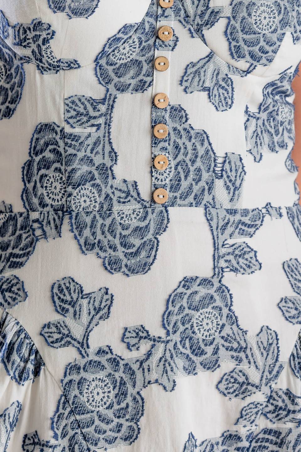 TEXTUREDWOVEN MIDI DRESS WITH BUSTIER TOP