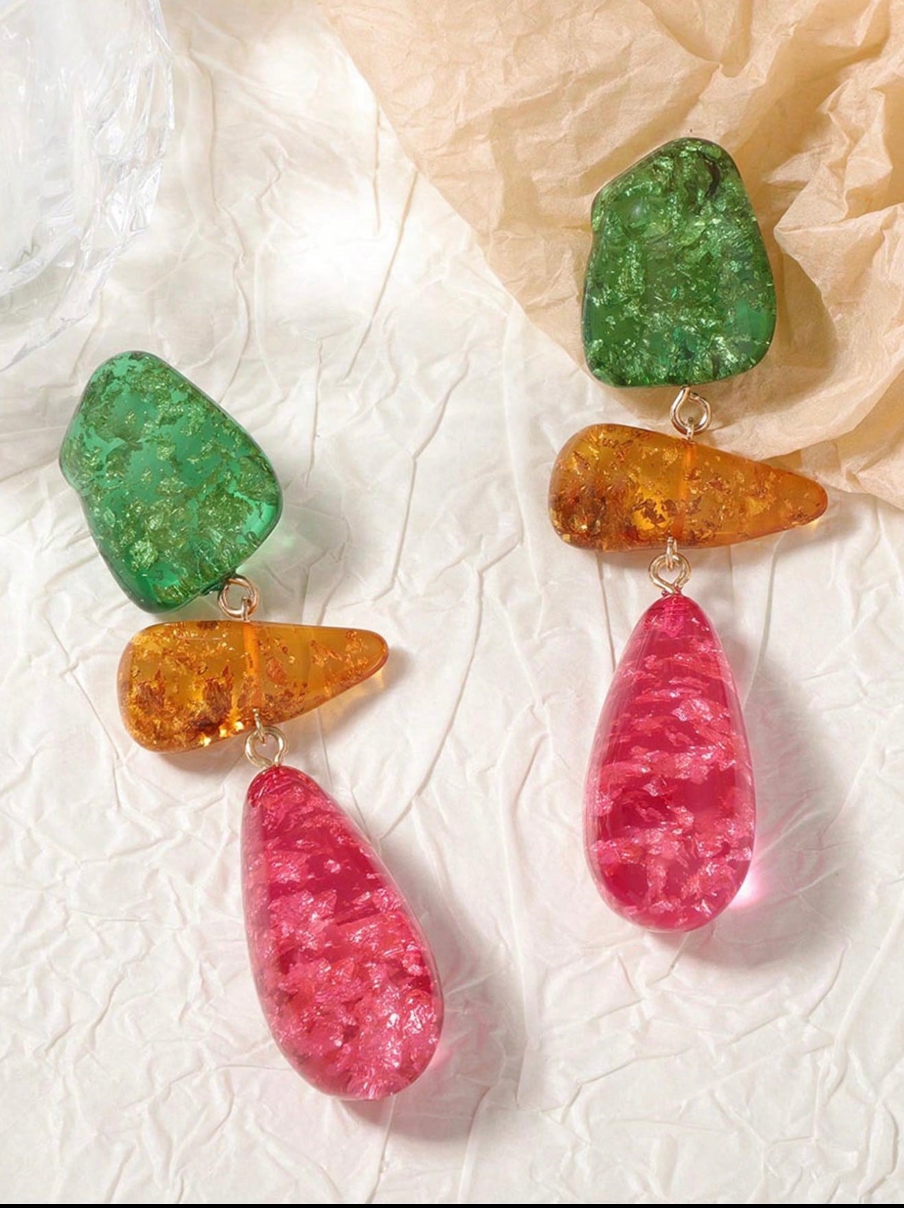 COLOR RESIGN EARRINGS