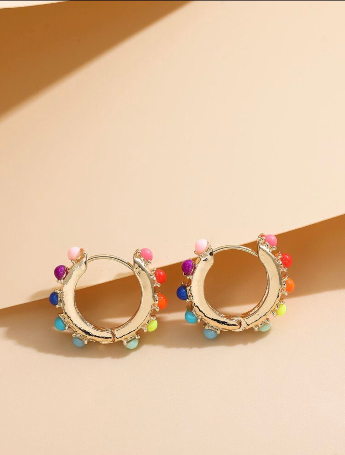 COLORFUL PEARL CLIP-ON EARRINGS