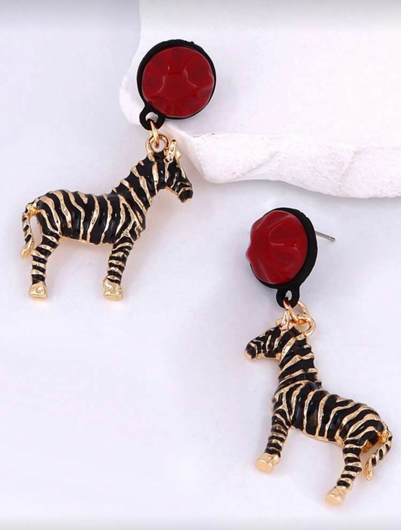 ZEBRA FASHION EARRINGS