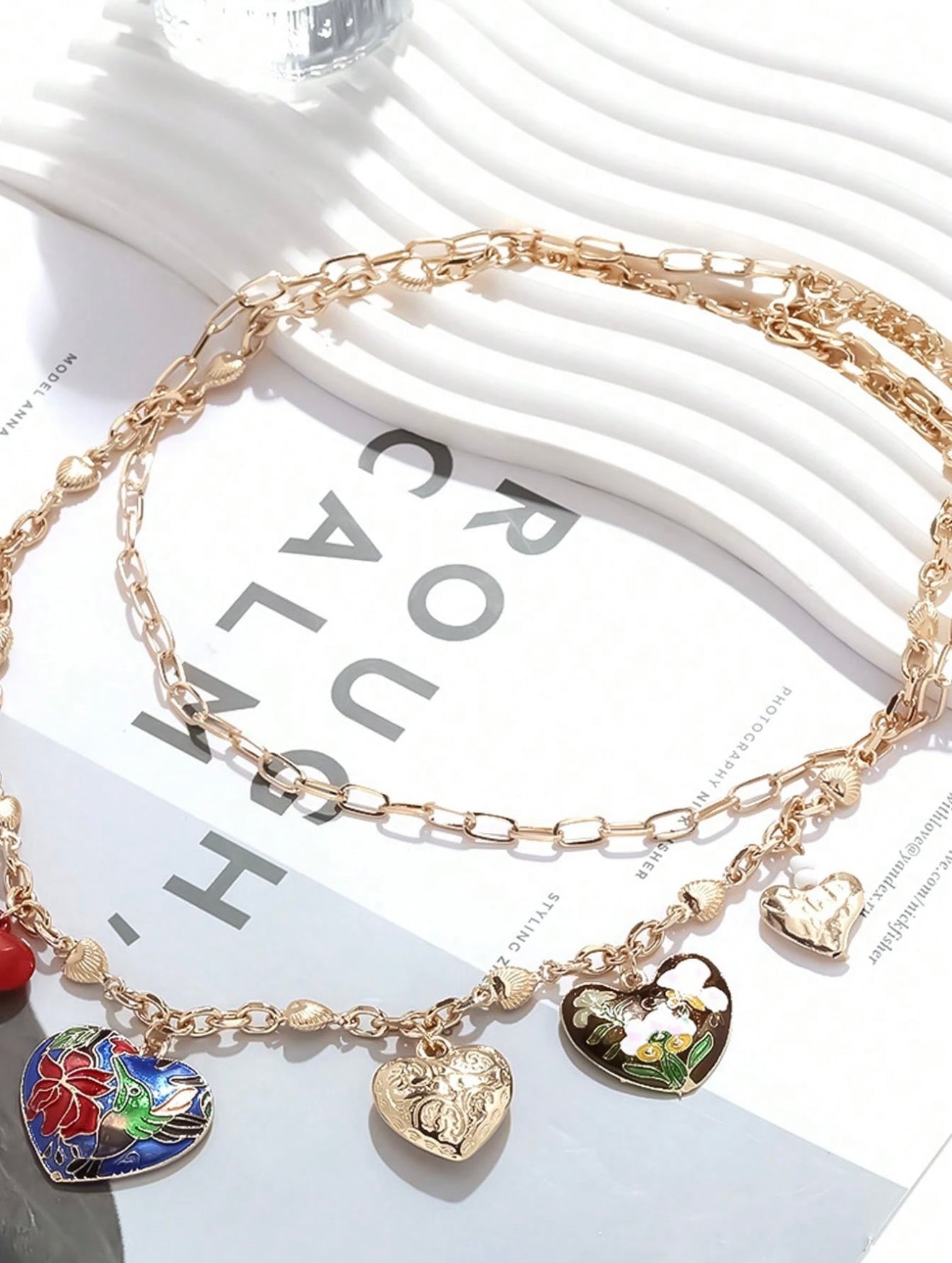 MULTI LAYER LOVE PENDANT NECKLACE