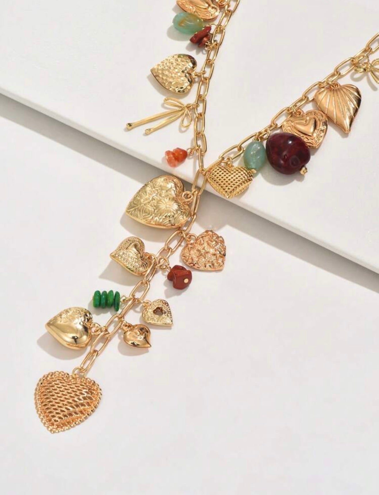 PREMIUM GOLD PENDANT Y NECKLACE