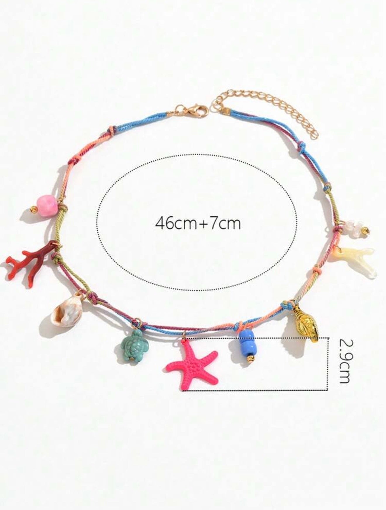 RESIGN MULTI PENDANT SUMMER NECKLACE