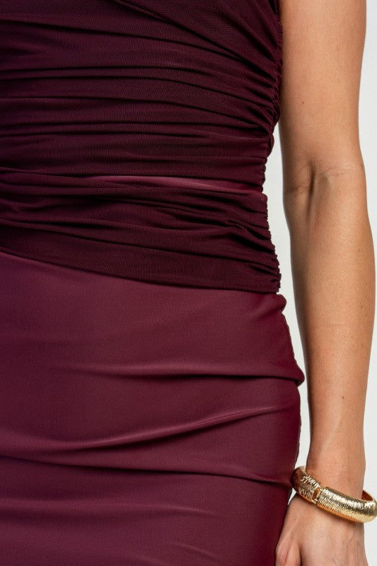 BODYCON MESH MINI PARTY DRESS