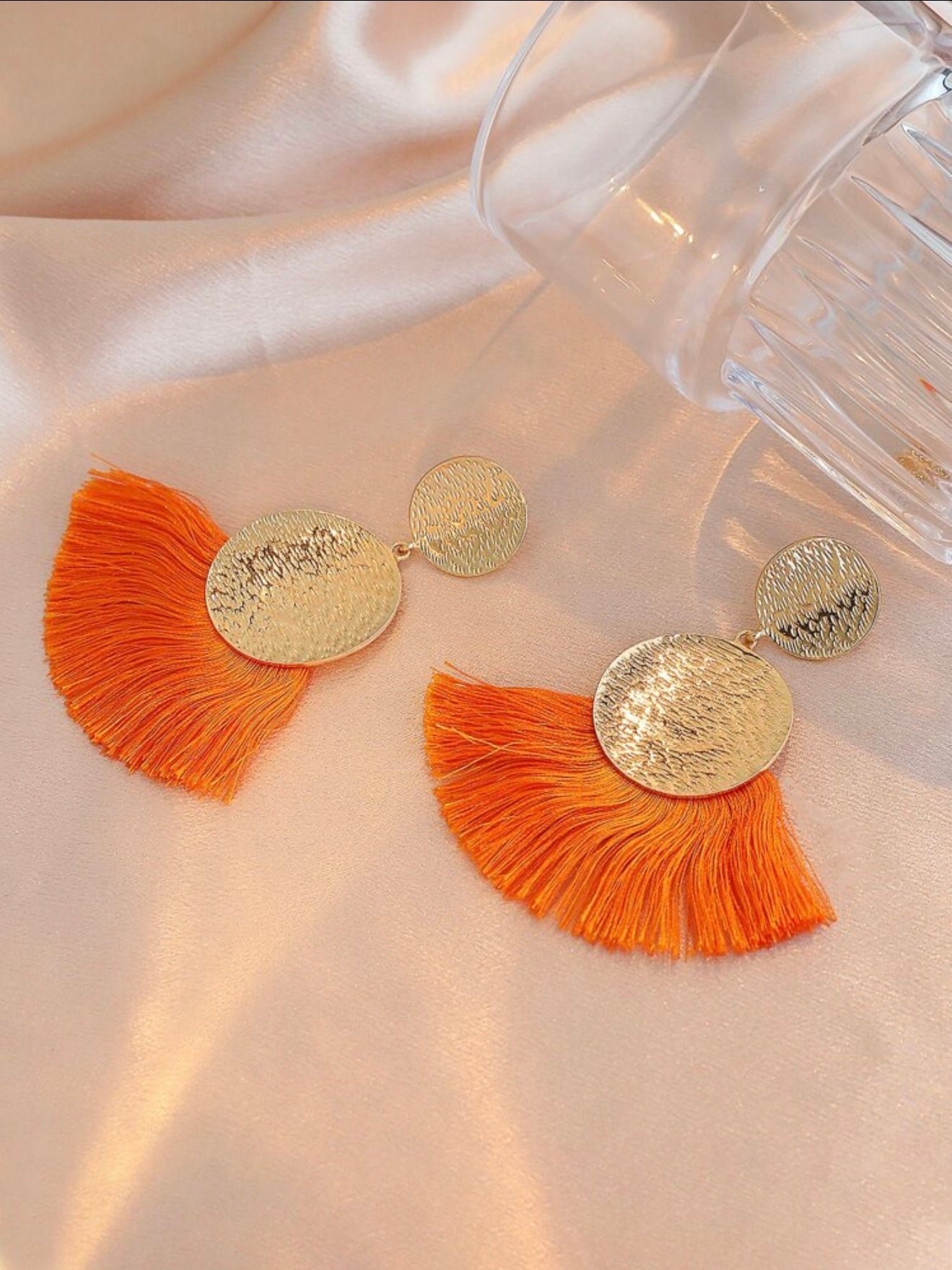 FAN TASSEL DROP EARRINGS