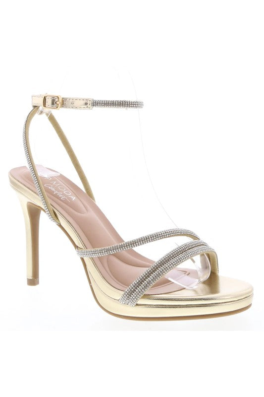 WOMEN RHINESTONE STILETTO DRESS HEELS