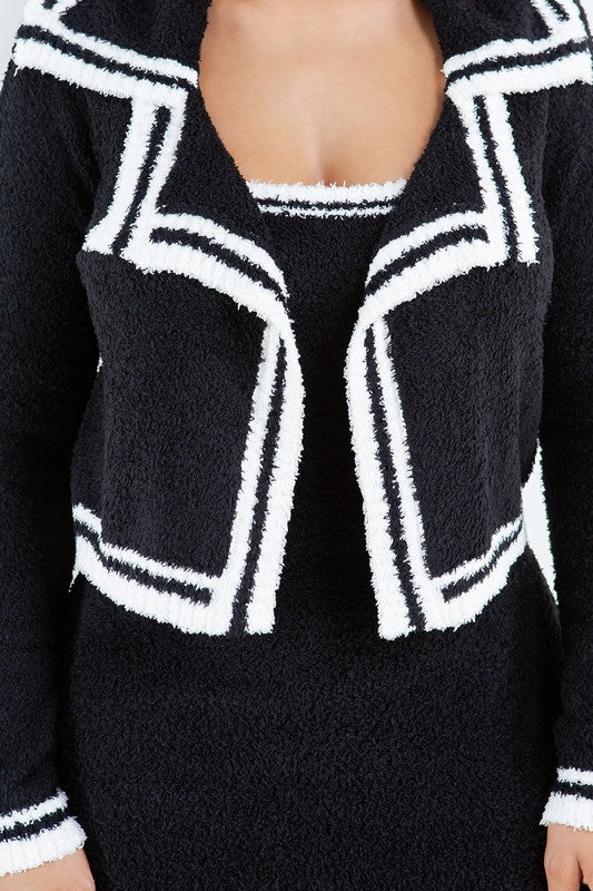 TANK DRESS AND CARDIGAN SET