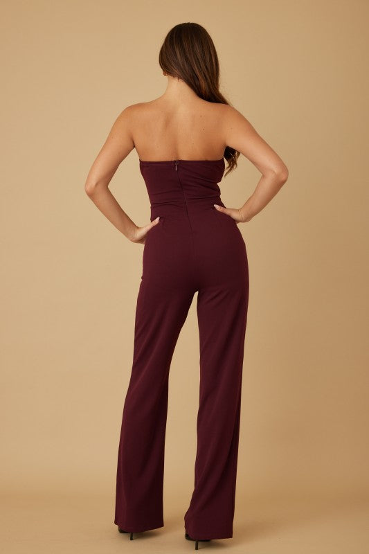 STRAPLESS BINDING LAYER JUMPSUIT