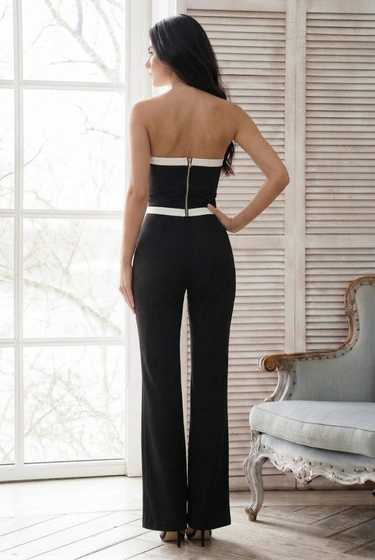TWO TONE POINTY STRAPLESS TOP PANS SET