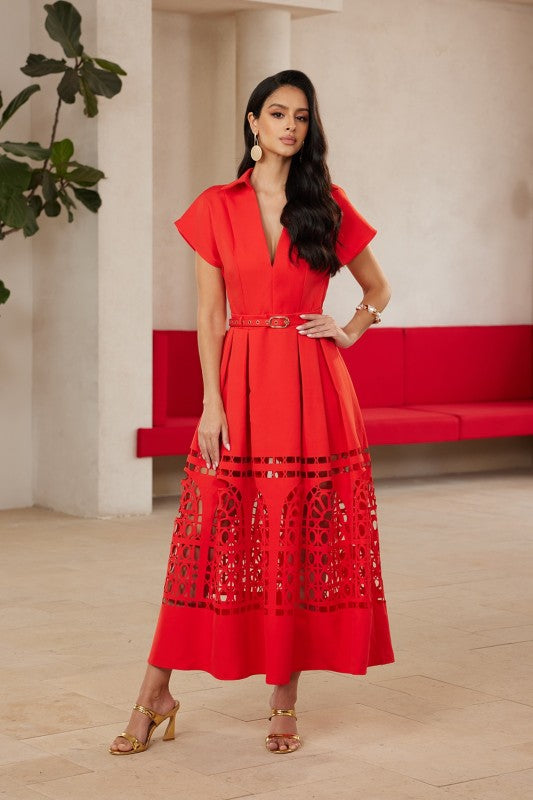 CUTOUT SUMMER MAXI DRESS