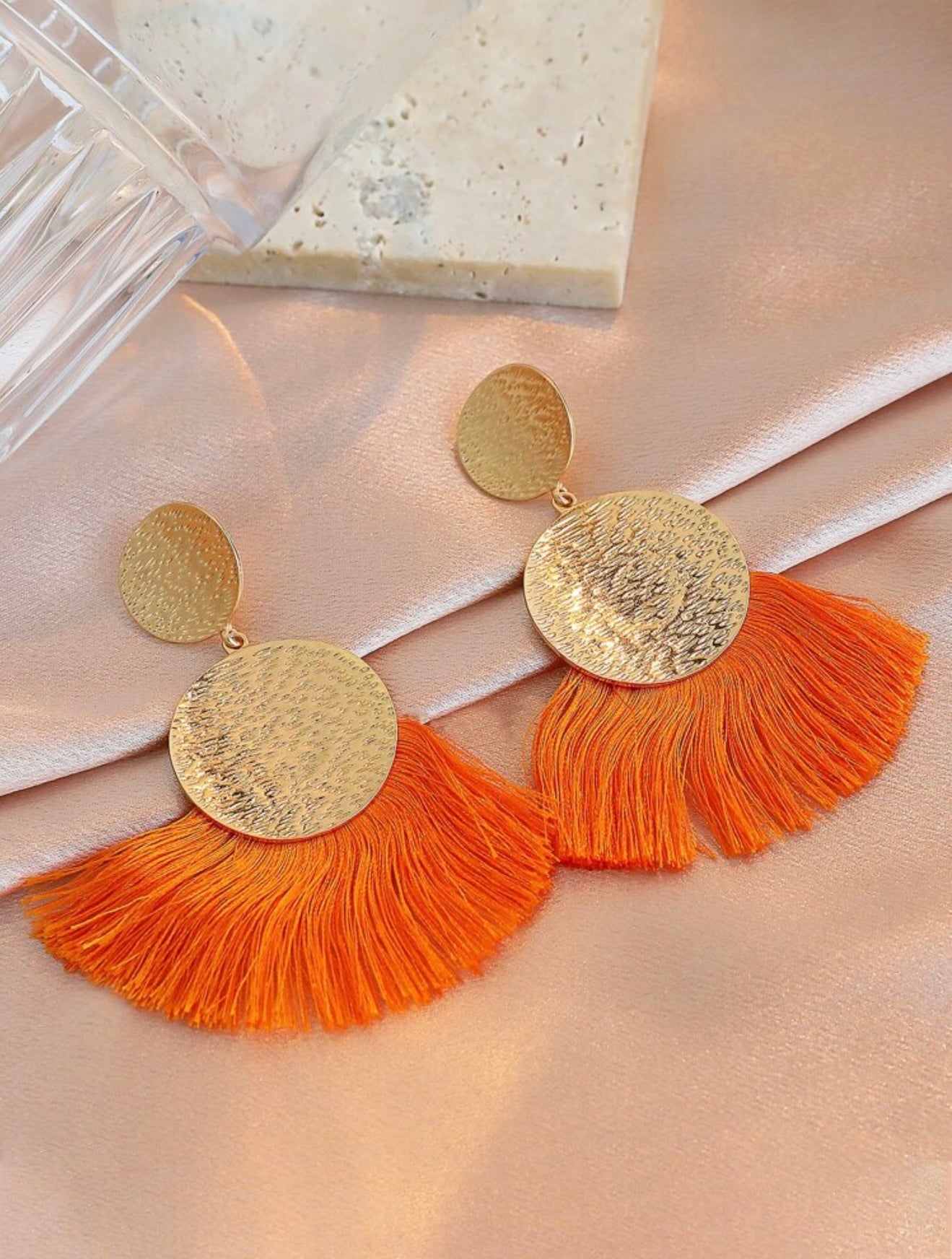 FAN TASSEL DROP EARRINGS