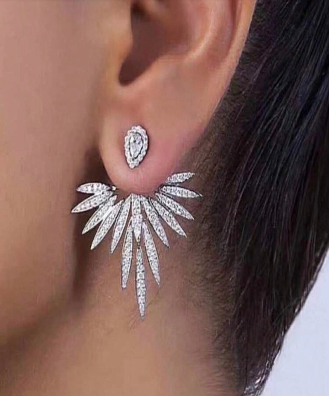 BRIDAL ZIRCONIA STUD EARRINGS