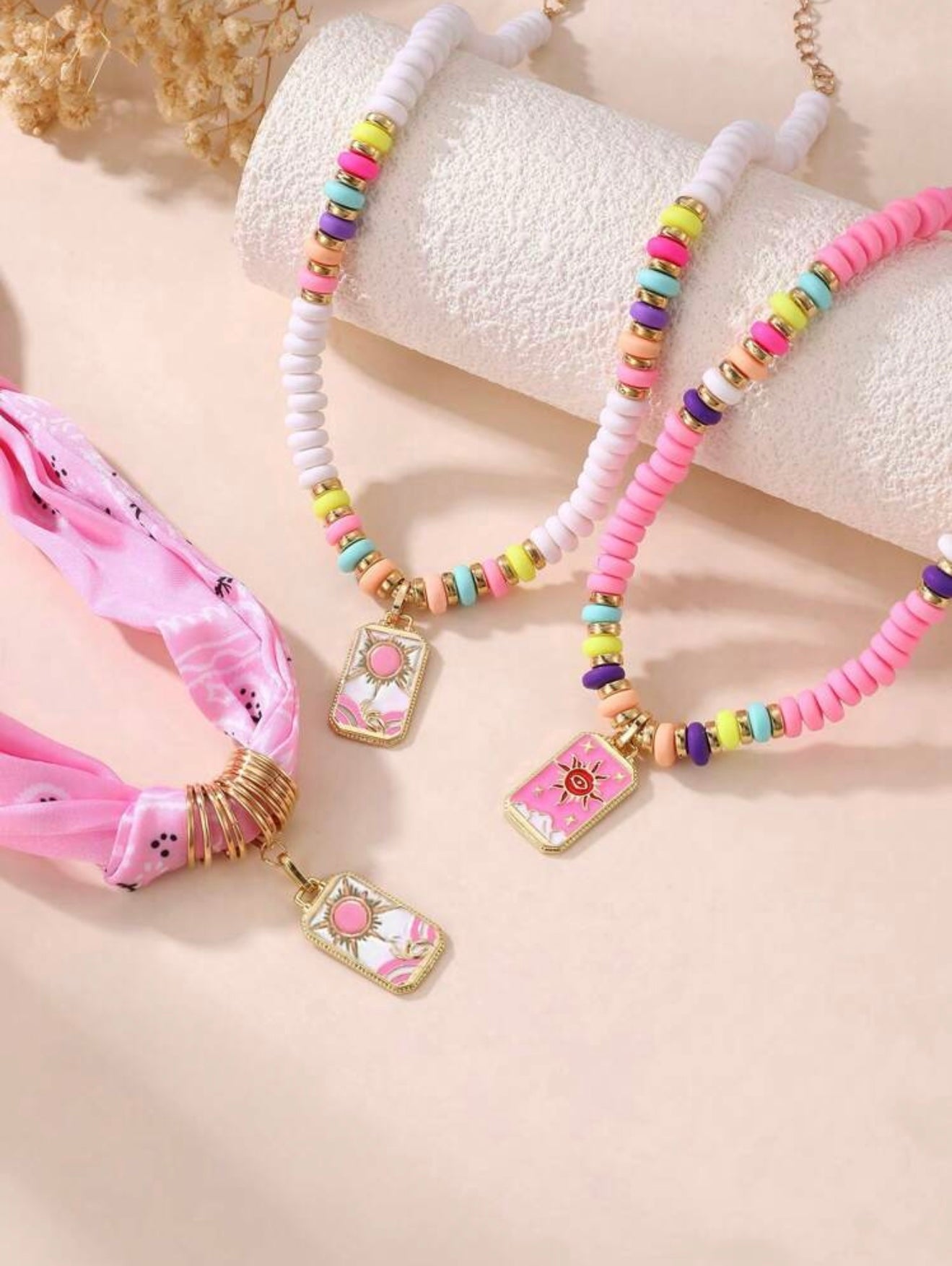 3 PCS NECKLACES SET