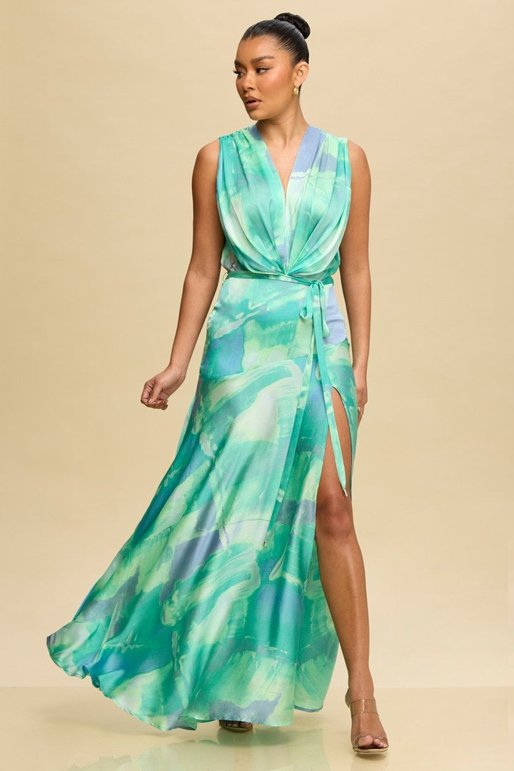 WATERCOLOR MAXI DRESS Bella Chica WATERCOLOR MAXI DRESS Bella Chica