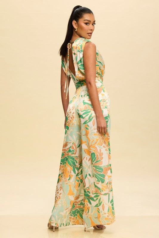 TRINITY COWL FRONT JUMPSUIT