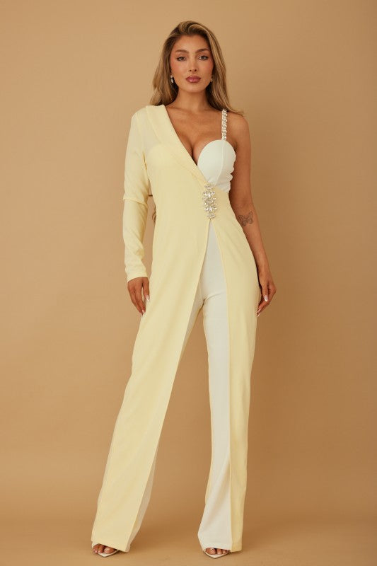 JEWEL ONE STRAP SHOULDER JUMPSUIT