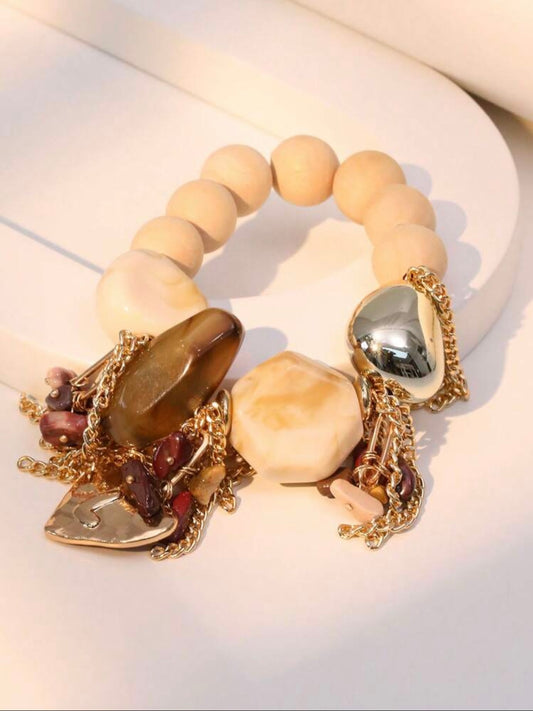 1 PC EXAGGERATED RESIGN ASYMMETRIC BRACELET