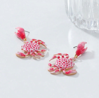 SUMMER CRAB EARRINGS