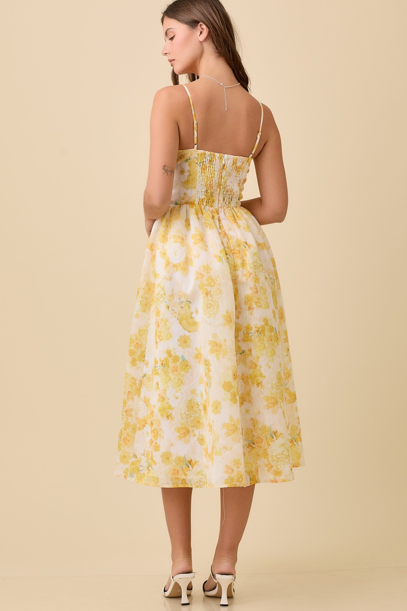 Bustier Corset Midi Floral Summer Dress