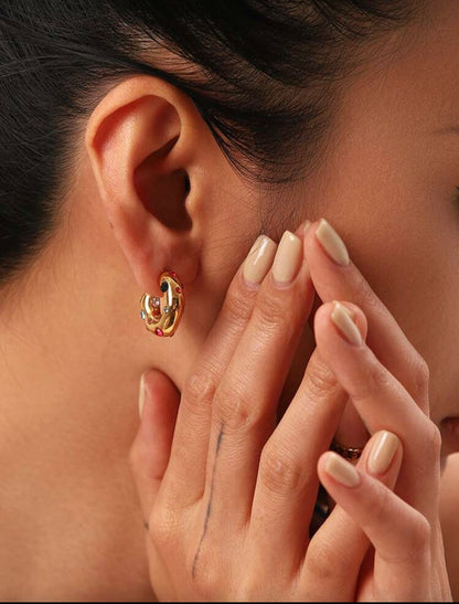 CUFF HOOP EARRINGS