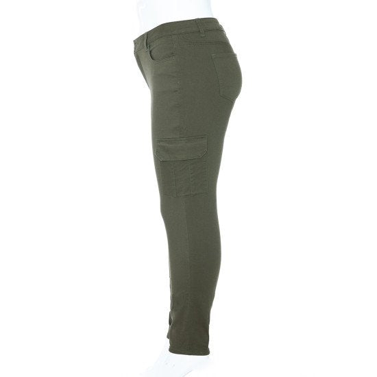 HIGH RISE CARGO SKINNY PANTS