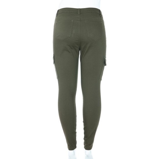 HIGH RISE CARGO SKINNY PANTS