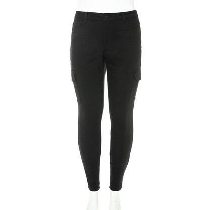 HIGH RISE CARGO SKINNY PANTS