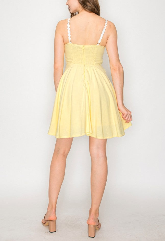 Flowy Pleated Mini Dress