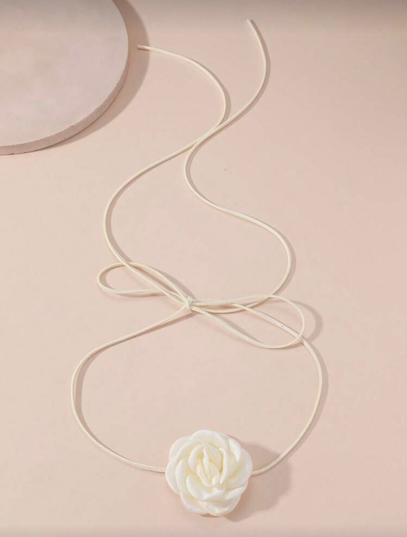 FLOWER RIBBON WAIST CHAIN/ NECKLACE