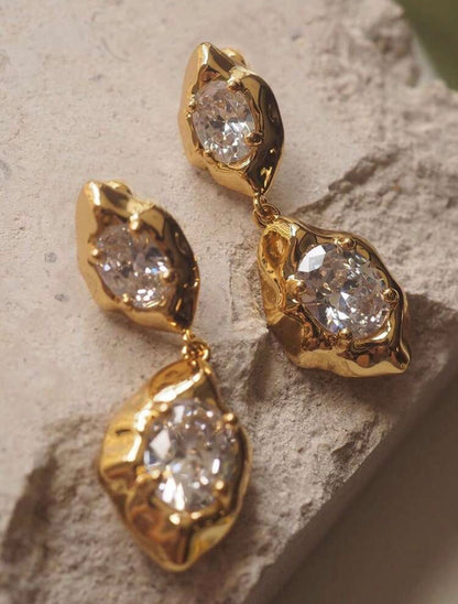 ASYMMETRICAL GEOMETRIC EARRINGS