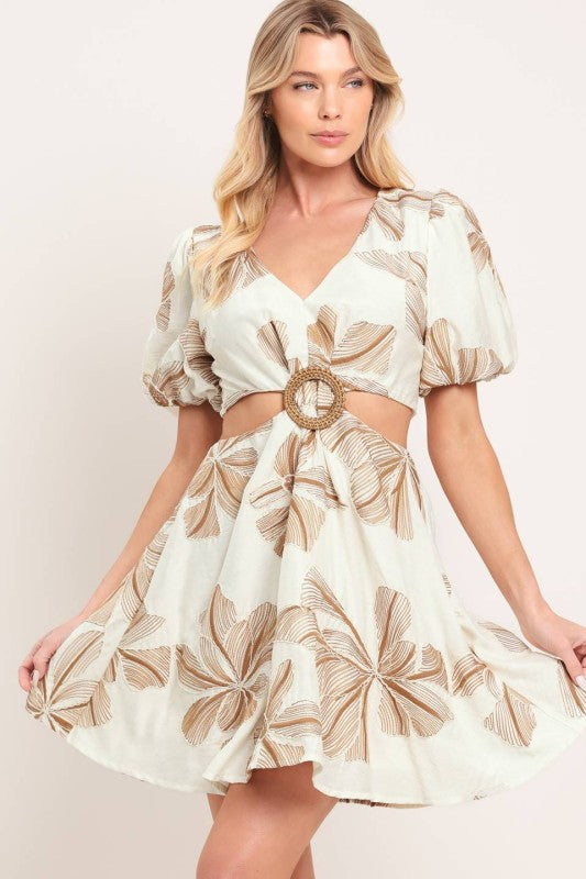EMBROIDERED MINI SUMMER DRESS