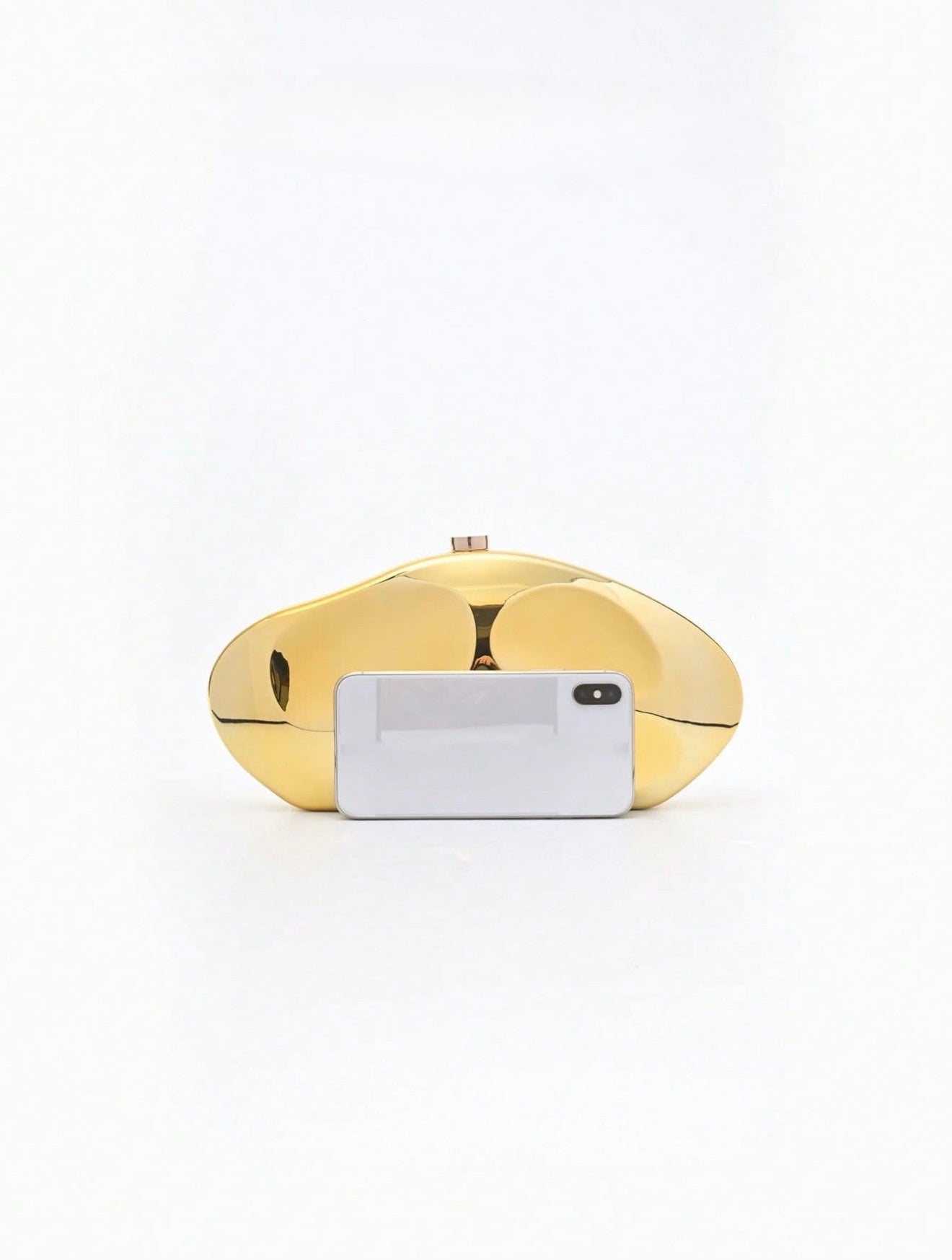 SCULPTURAL HEAVY DUTY EVENING CLUTCH BAG