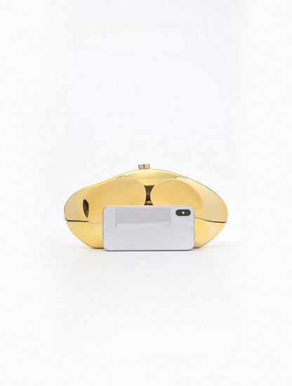 SCULPTURAL HEAVY DUTY EVENING CLUTCH BAG