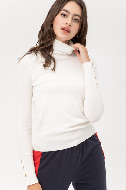 HIGH NECK LONG SLEEVE TOP