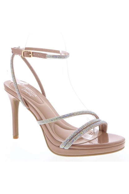 WOMEN RHINESTONE STILETTO DRESS HEELS
