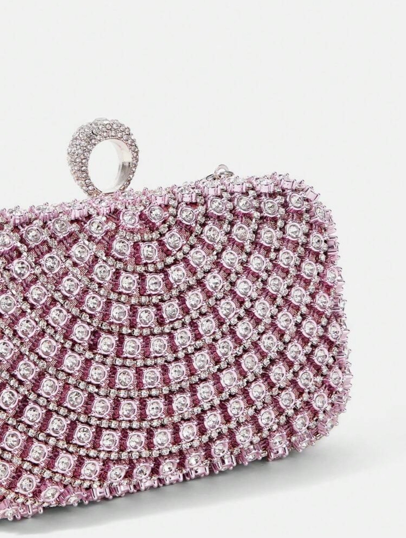 ELGANT DIAMOND SEQUIN BOX-SHAPED EVENING CLUTCH (Copy)