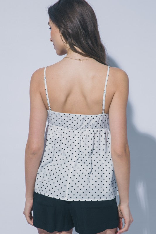 POLKA DOT CAMI TOP