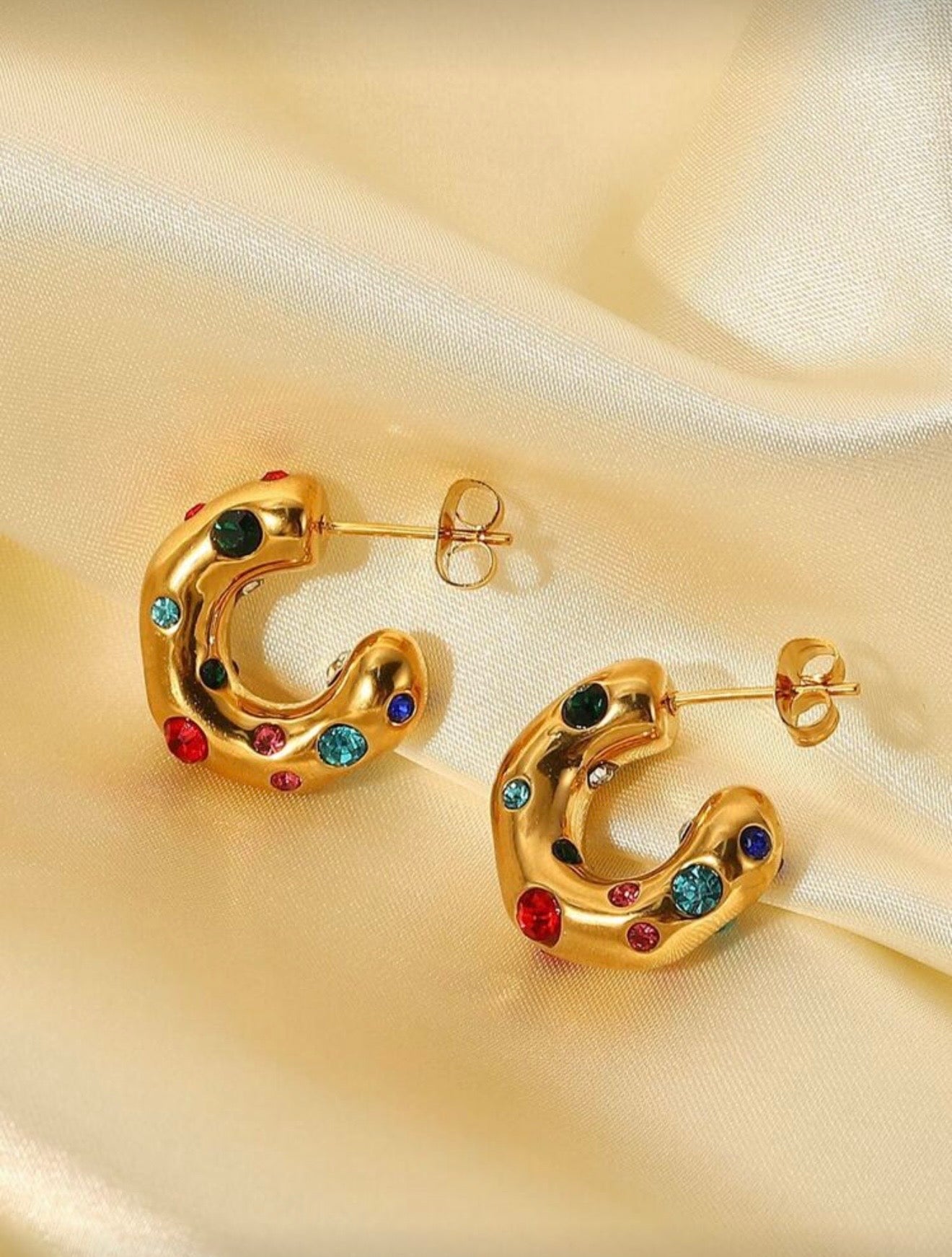 CUFF HOOP EARRINGS