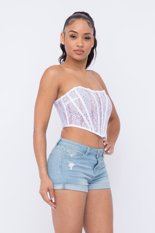 LACE CORSET TOP