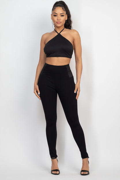 High Rise Ponti Basic Leggings