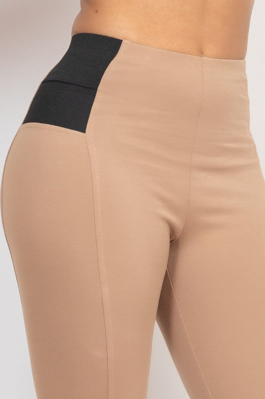 High Rise Ponti Basic Leggings