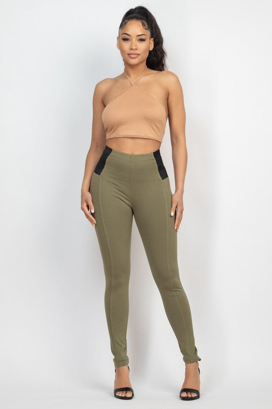 High Rise Ponti Basic Leggings