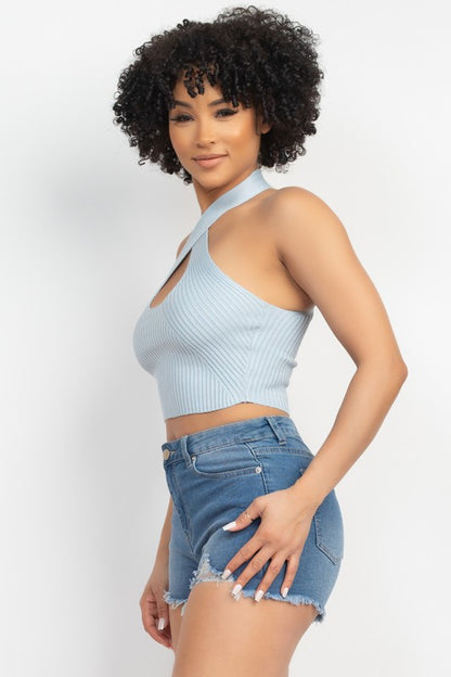 HALTER NECK CROP TOP